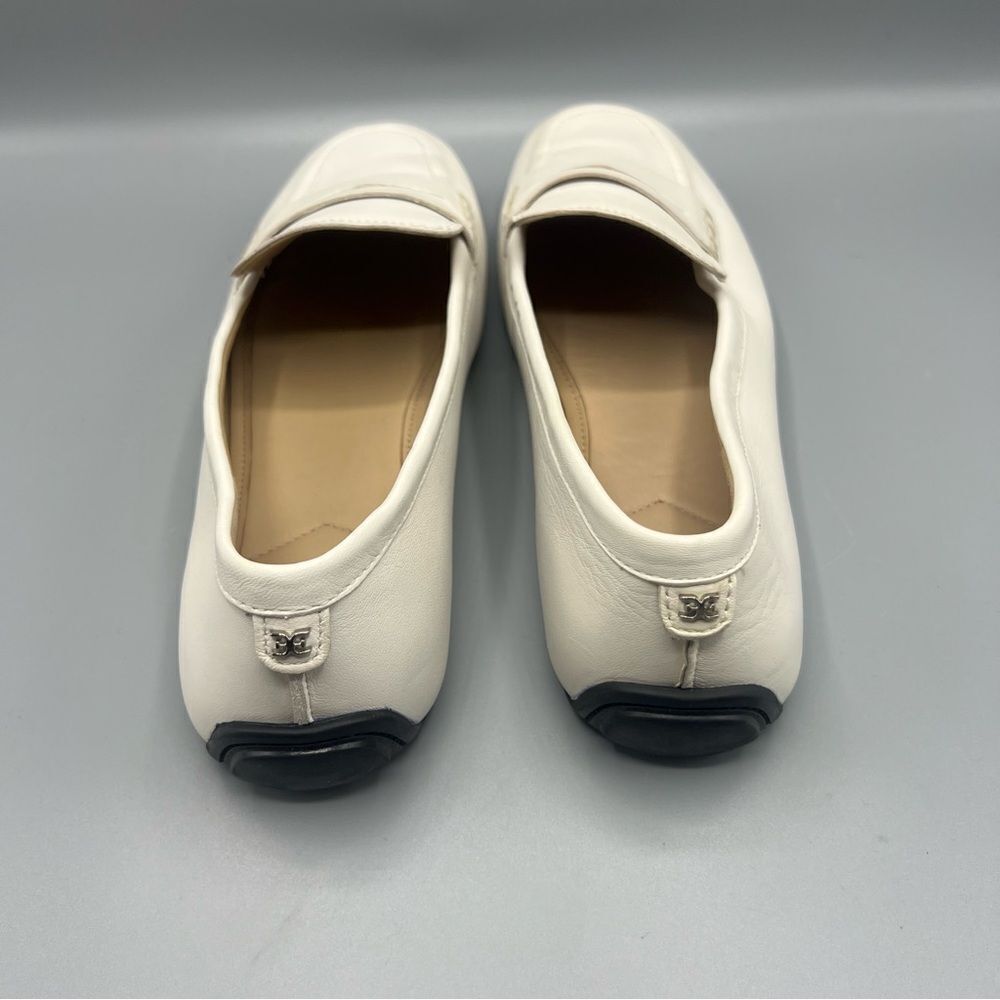 Sam Edelman Tucker White Leather Loafers - Picture 3 of 8
